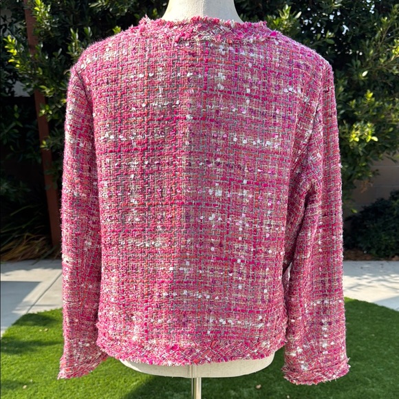 Pink Tweed Women's Jacket - Picture 3 of 4